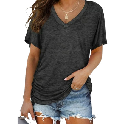 ☀️ Summer Essential | Women’s Breathable V-Neck Short Sleeve Top