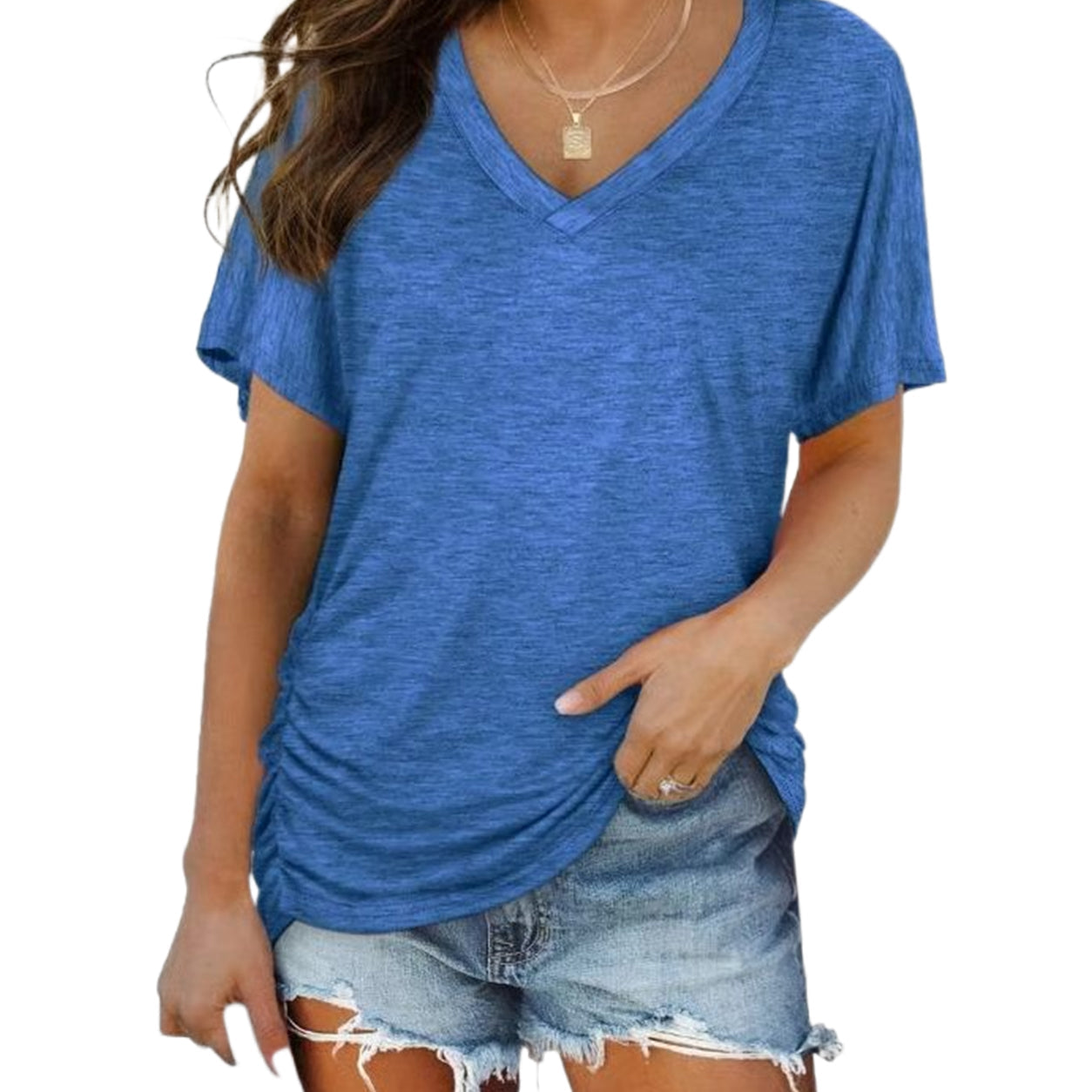 ☀️ Summer Essential | Women’s Breathable V-Neck Short Sleeve Top