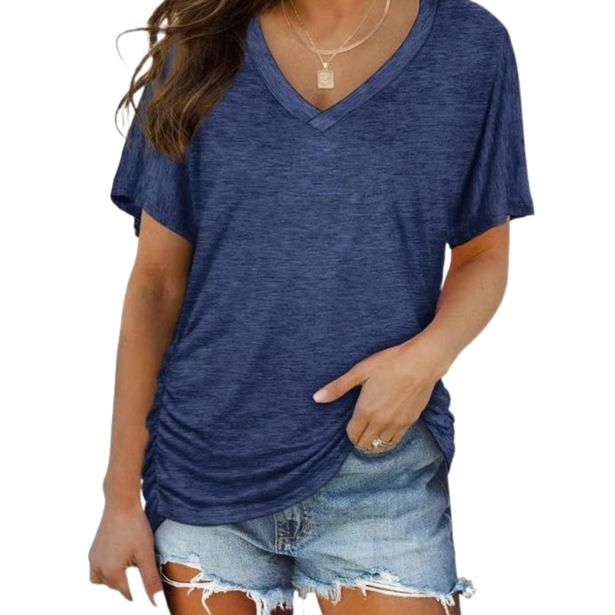 ☀️ Summer Essential | Women’s Breathable V-Neck Short Sleeve Top