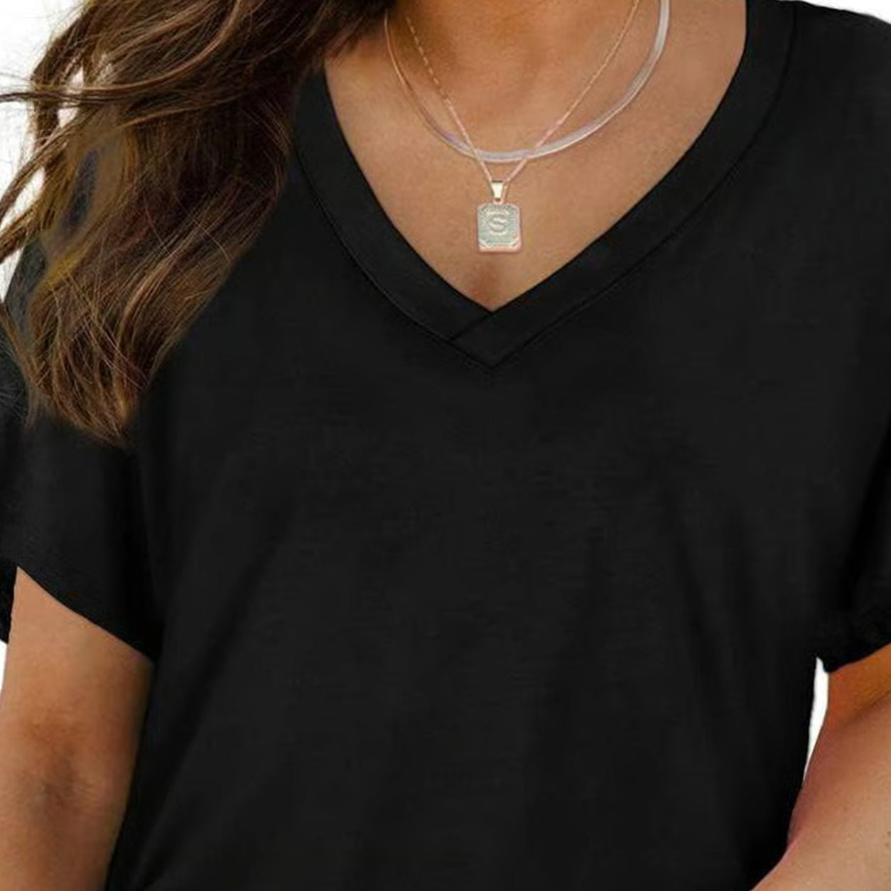 ☀️ Summer Essential | Women’s Breathable V-Neck Short Sleeve Top